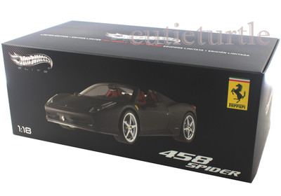 Hot Wheels Elite Ferrari 458 Italia Spider 1:18 Diecast X5485