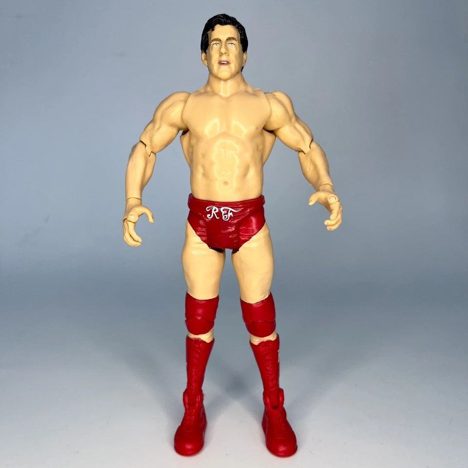 Figura WWE R-3 Tech RIC FLAIR WrestleMania X8 Jakks Pelo Negro Variante Error WWF Foto 2 de 4