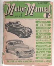 Motor Manual 1947 Apr Volvo Jeep Chevrolet Triumph Oldsmobile DeSoto Diplomat Wa