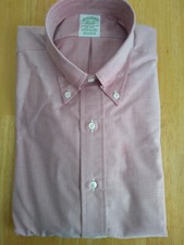 NWOT Brooks Brothers Red Supima Cotton Button Down 14.5-32 Milano MSRP 140