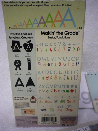 2006 Cricut Cartridge Makin' the Grade 29-0285 Provo Craft - Picture 6 of 7