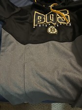 Fanatics Boston Bruins Hoodie Mens Medium Black Camo Authentic Pro Pullover