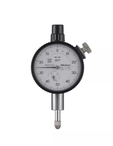 Mitutoyo 1411AB - Dial Indicator .001 - .25", 3/8 Stem, 4-48 Thread Flat Back