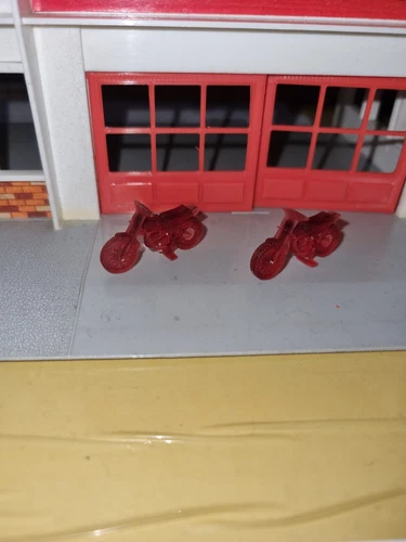 Lesney matchbox no 60 superfast  holden pick up reproduction red bikes 1 pair