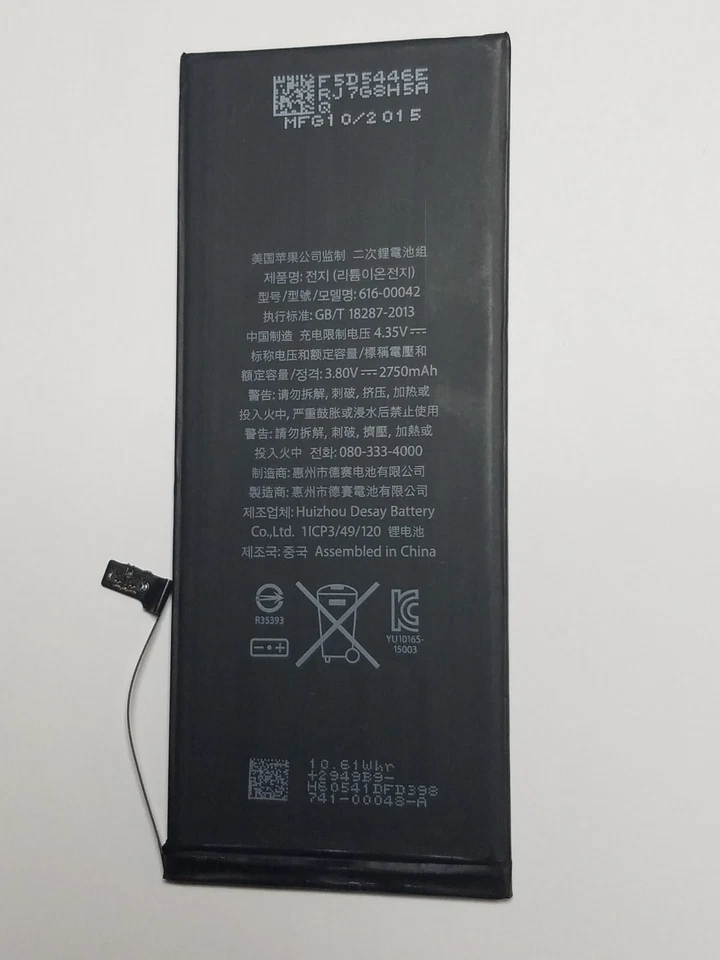 Repuesto Batería Original 95% Life 2750mAh Para Apple iPhone 6S Plus Foto 3 de 4