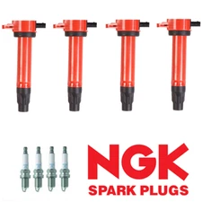 4xIgnition Coil & 4x NGK Spark Plug for Jeep Compass Dodge Chrysler UF557