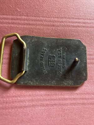 Geese in Flight Belt Buckle Bird Hunting Vintage 70s BTS  display picture 3