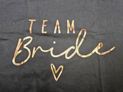 Team Bride Women's Dark Blue T-shirt Size S NWOT 
