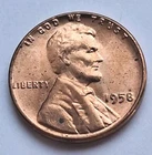 1958 P Uncirculated Wheat Penny 1C An  Original From Bankroll FREE SHI P961