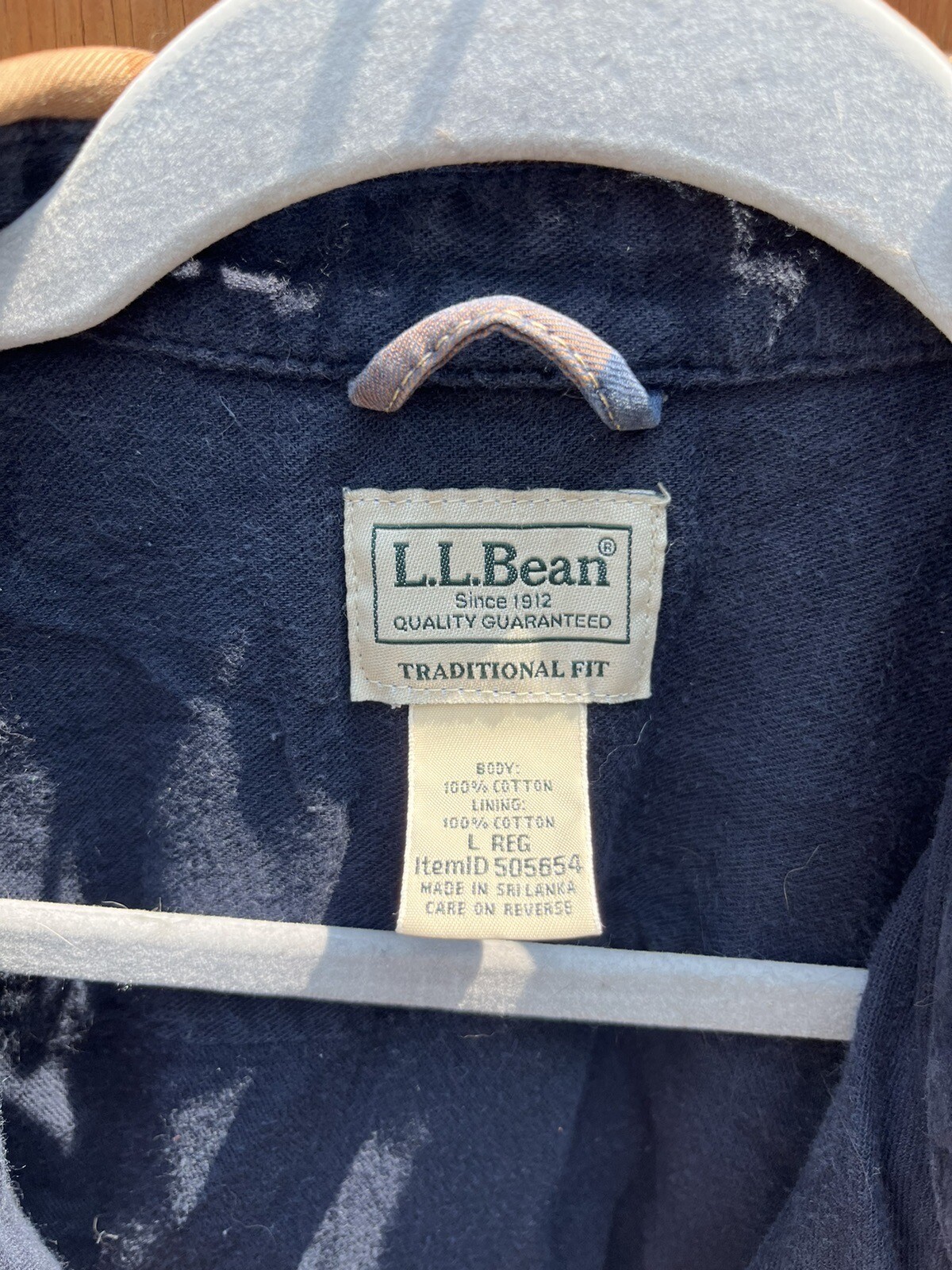LL BEAN LINED FLANNEL - image 2
