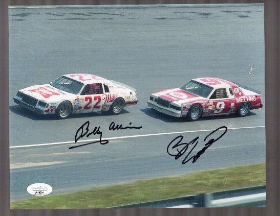 Bobby Allison Autographed Signed +BILL ELLIOTT HAND 8x10 COLOR PHOTO BOTH JSA 