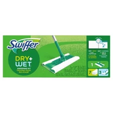 Swiffer Sweeper Dry + Multi Sweeping Kit (1 Sweeper, 7 Dry Cloths, 3 Wet Cloths)