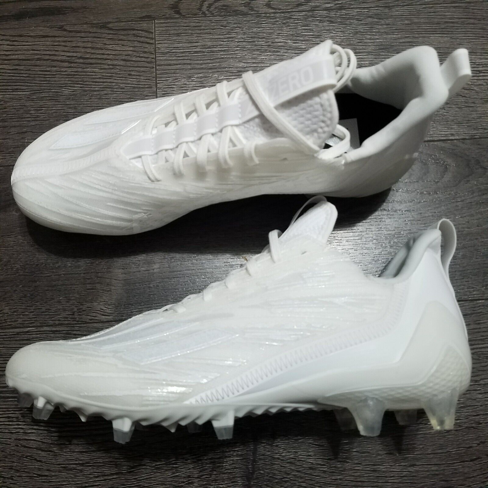 Adidas ADIZERO 12.0 Football Cleats Mens Size 8-14 Triple White ...