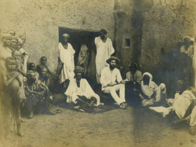 Dr Freeman With The Iman Of Bontuku In 1891 OLD PHOTO