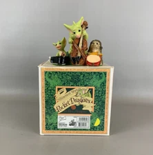 NIB Real Musgrave Pocket Dragons SIGNED "QUARTET" Figurine 002829