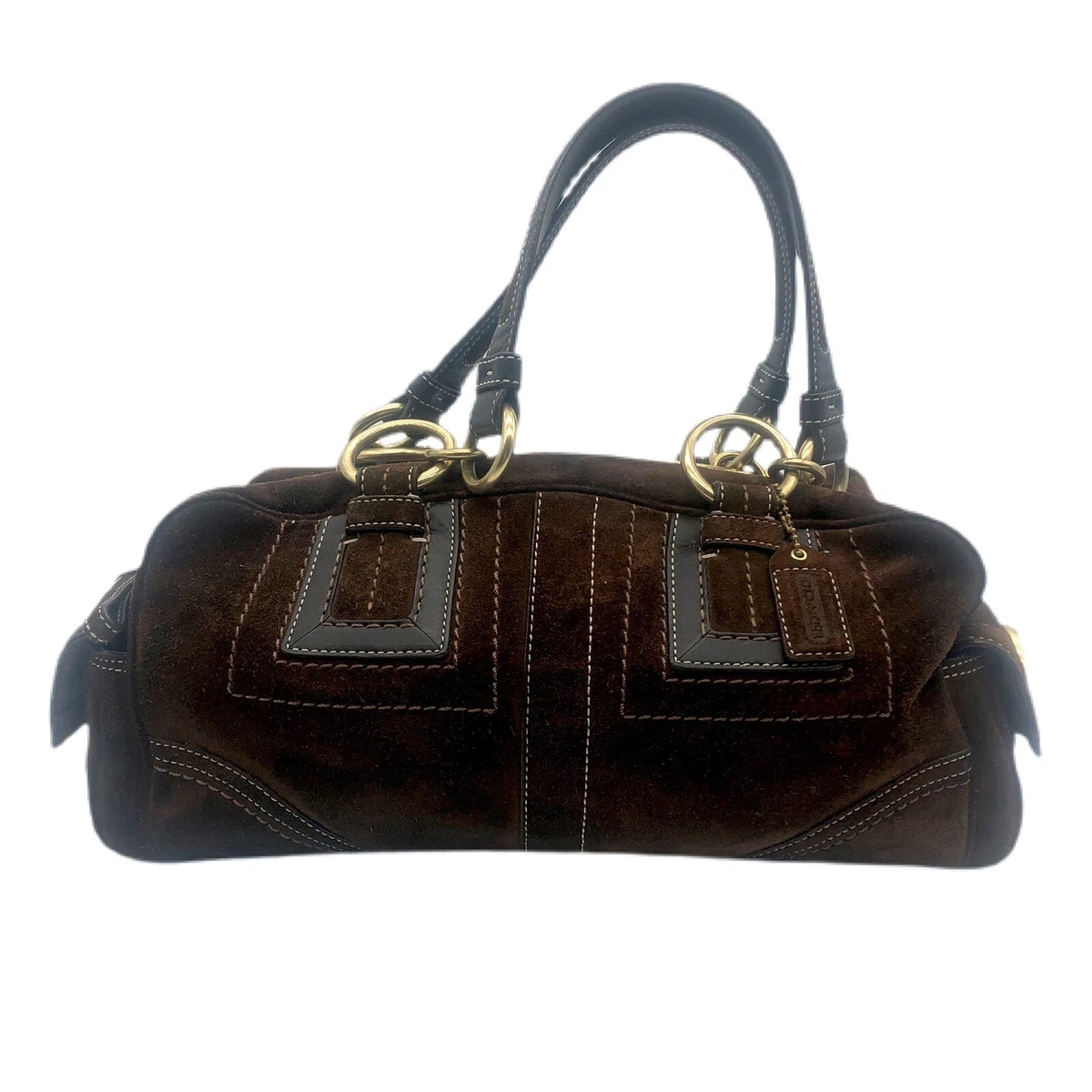 Coach Brown Soho Suede Purse Handbag Satchel No E0793 F10061 Hang