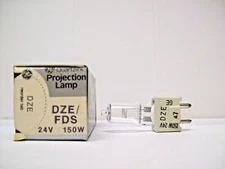 DZE/FDS Projector Projection Lamp Bulb  24V 150W GE Brand  *AVG. 100-HR LAMP*