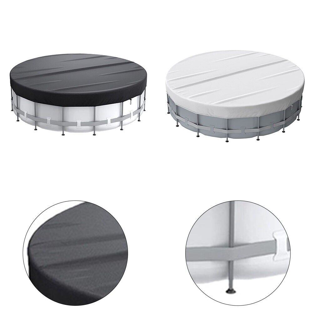 Round Pool Cover with Reinforced Edges Prevent Rips and Tears for Longevity