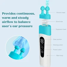 Ear Pressure Relief Device Double-Ended Silicone Eustachian Ear Unclogger Helps