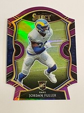 2020 Panini Select Football Purple Prizm Die Cut - Jordan Fuller RC - Rams