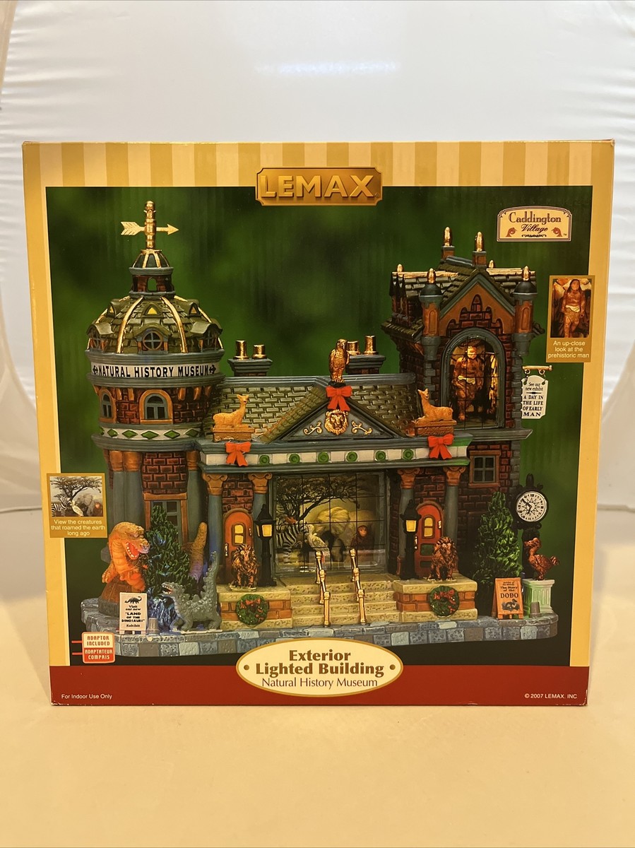 Lemax 2007 Caddington Village Lighted NATURAL HISTORY MUSEUM 75537