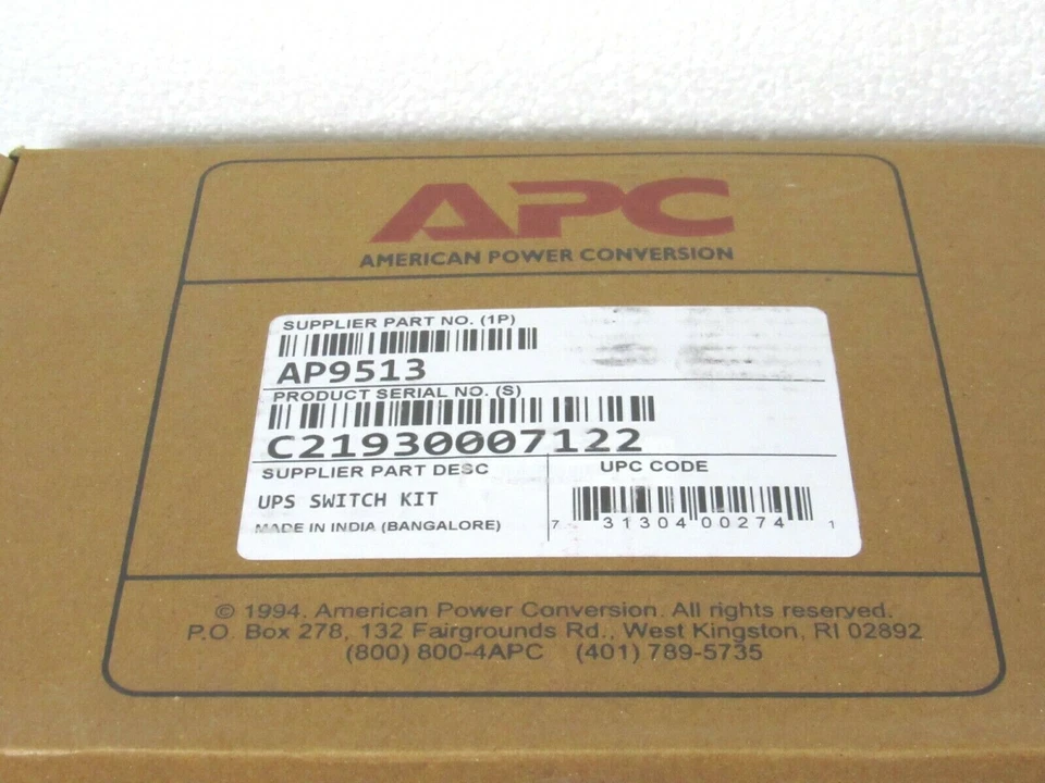 American Power Conversion APC AP9513 Measure-USV Switch Kit [CTOKT]