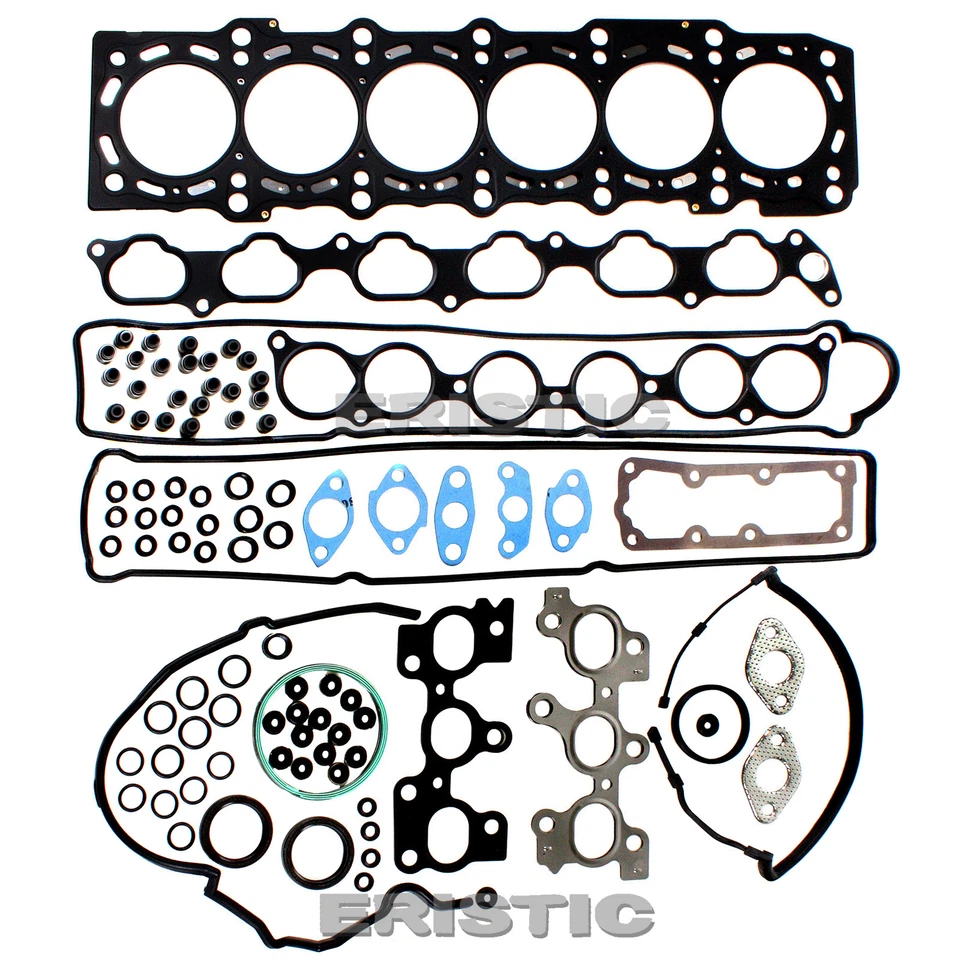 Juego de juntas de culata DOHC para Toyota Supra Turbo 93-98 3,0 L L6 con pernos de cabeza 2JZGTE Foto 2 de 4