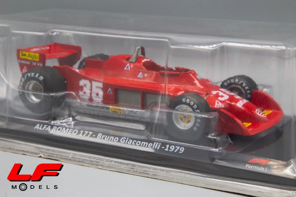 1:24 Alfa Romeo 177 Bruno Giacomelli 1979 - Le Grandi F1 - Immagine 2 di 3