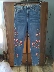 topshop w26 l30 jamie moto jeans