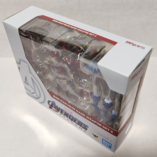 RARE S.H.Figuarts Avengers Endgame Iron Man Mk50 Nano Weapon Set 2 Figure JAPAN - Picture 3 of 14