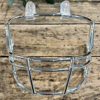Schutt Super Pro OPO Football Helmet Facemask / Faceguard (CHROME)