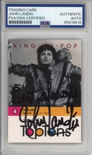 2011 Panini Michael Jackson King Of Pop Thriller SIGNED John Landis PSA DNA COA