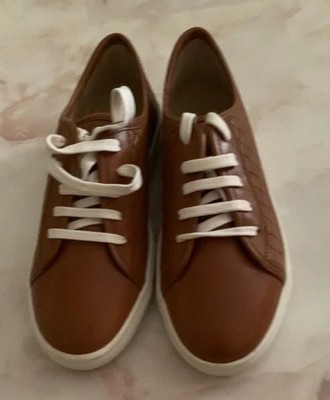 Gr.36 Paname Sneaker Halbschuh Schnürung Leder Bordeaux farbe Neu