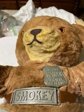 Vintage 1960s Smokey the Bear Plush Toy Ideal Toy Co Ranger Teddy