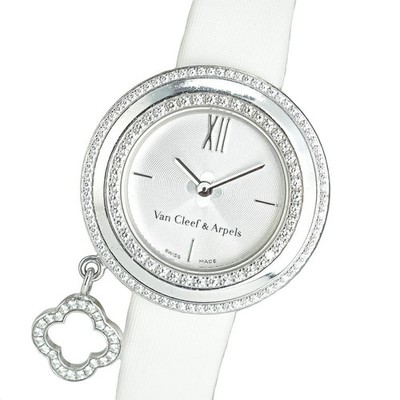 Van Cleef & Arpels Charm Mini Uhr VCARO29A00 Quarz Diamant Weißgold Damen