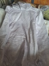 med. women's gray  white hoodie