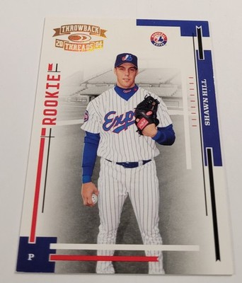 2004 Throwback Threads Gold Proof #249 Shawn Hill RC /100 Montreal Expos