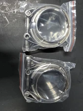 3 inch V-Band Clamp 304 Stainless Steel flange kit Vband for Exhaust Downpipe X2