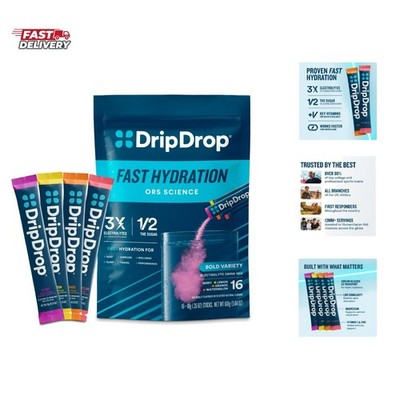 Hydration Packets - Bold Variety Pack - Single Serve Electrolytes Powder Drin...
