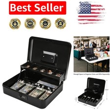 Locking Large Metal Cash Box with Combination Lock - Ultimate Security Solution