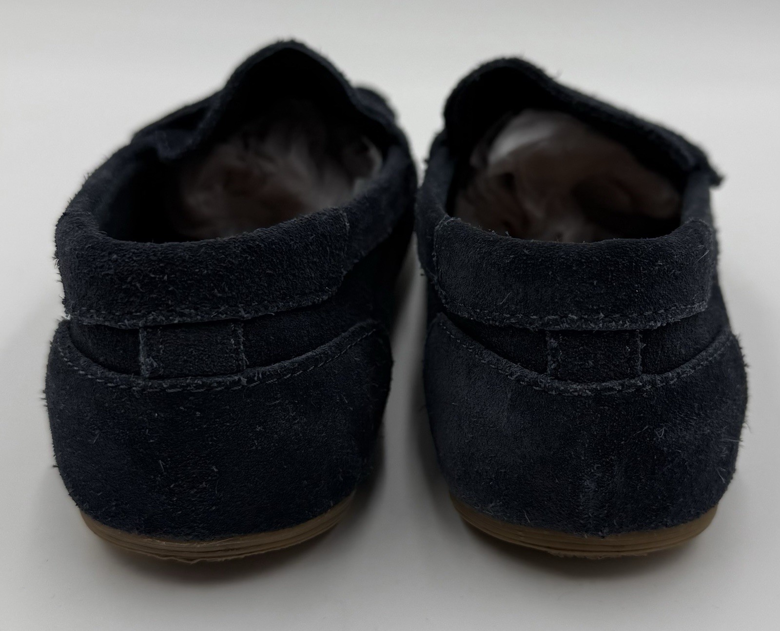 Zara Navy Blue Suede Slip On Loafer Kids Shoes Size 32 * See Size Chart Photo * thumbnail 8
