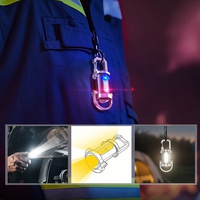 Keychain Flashlights Portable USB Rechargeable Work Light Inspection Flashlights