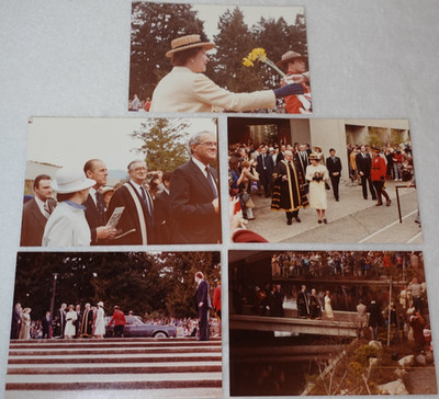 Queen Elizabeth II & Prince Philip 1983 Visit Vancouver Royalty Vintage Photos