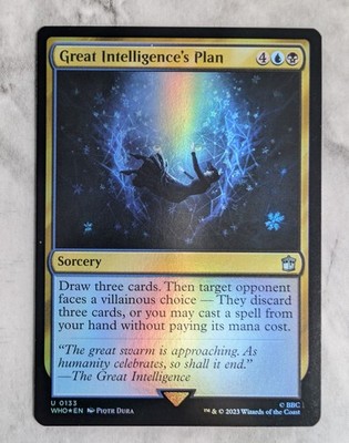 Great Intelligence's Plan (FOIL) MTG Doctor WHO | Dimir Card Draw Commander | NM