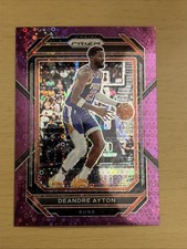 2022-23 Panini Prizm Deandre Ayton Fast Break Purple Disco /75! Phoenix Suns 