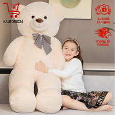 Riesen Teddybär 145cm Beige Plüschspielzeug Kuschelbär Weich