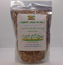 Cat Grass Mix - Wheatgrass, Flax Barley Seeds, Non-GMO USA Grown, 2 oz
