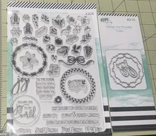 LDRS Holiday Joy Pirouette Stamp & Die Set Bundle 3306 & 8210 NEW