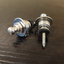 Vintage Schaller Chrome Locking Strap Buttons...