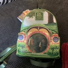 LOUNGEFLY WB LORD OF THE RINGS-THE SHIRE     MINI BACKPACK     NWT